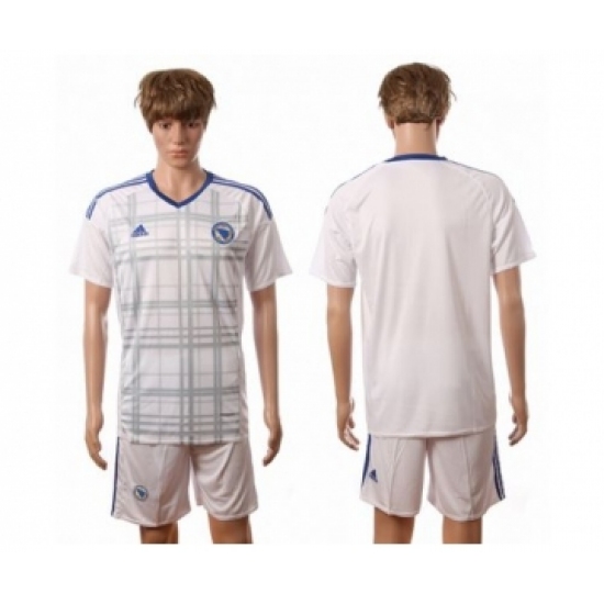 Bosnia Herzegovina Blank Away Soccer Country Jersey