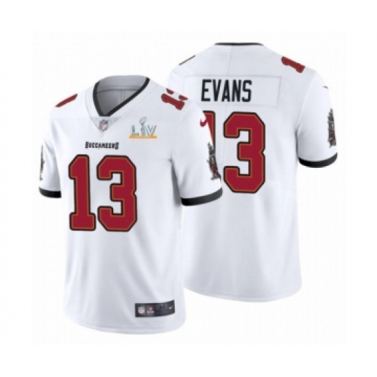 Women's Tampa Bay Buccaneers 13 Mike Evans White 2021 Super Bowl LV Jersey