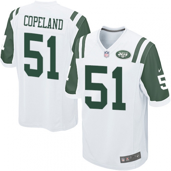 Men's Nike New York Jets 51 Brandon Copeland Game White NFL Jersey