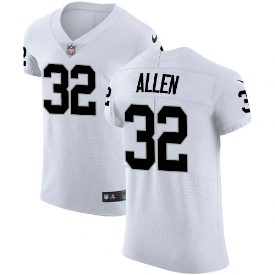 Men's Nike Oakland Raiders 32 Marcus Allen White Vapor Untouchable Elite Player NFL Jersey