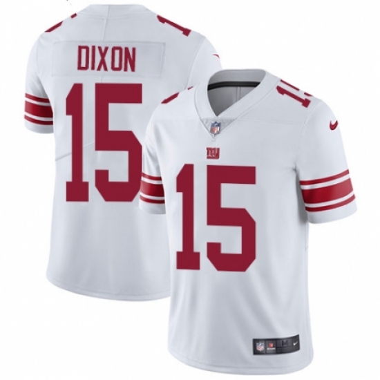 Men's Nike New York Giants 15 Riley Dixon White Vapor Untouchable Limited Player NFL Jersey