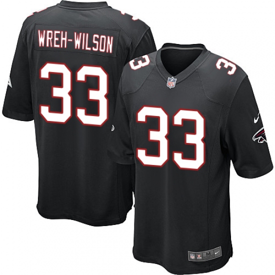 Men's Nike Atlanta Falcons 33 Blidi Wreh-Wilson Game Black Alternate NFL Jersey