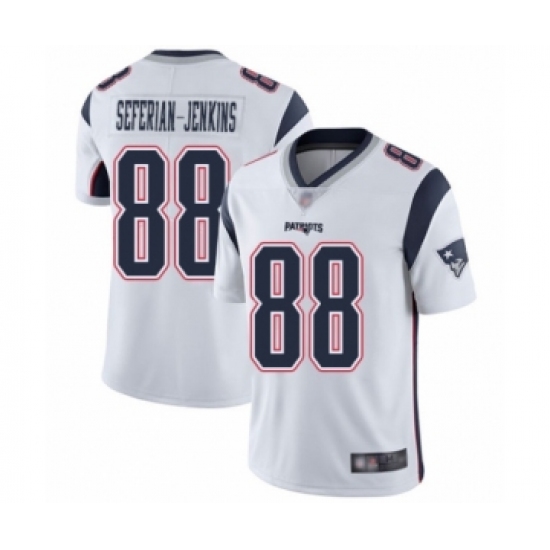 Youth New England Patriots 88 Austin Seferian-Jenkins White Vapor Untouchable Limited Player Football Jersey