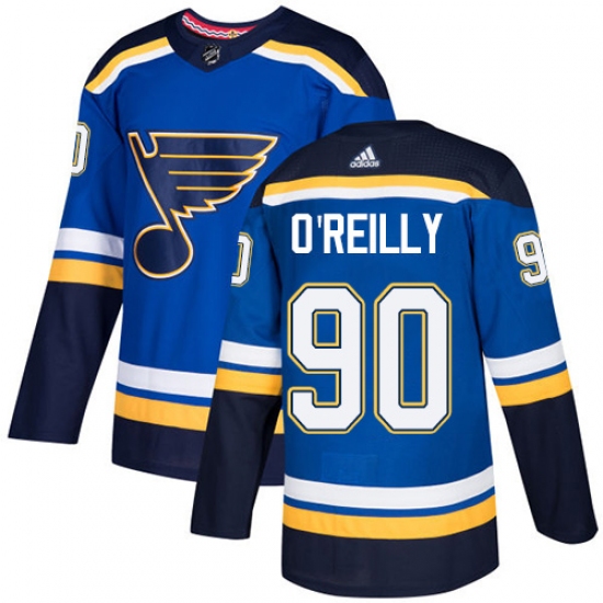 Youth Adidas St. Louis Blues 90 Ryan O'Reilly Authentic Royal Blue Home NHL Jersey
