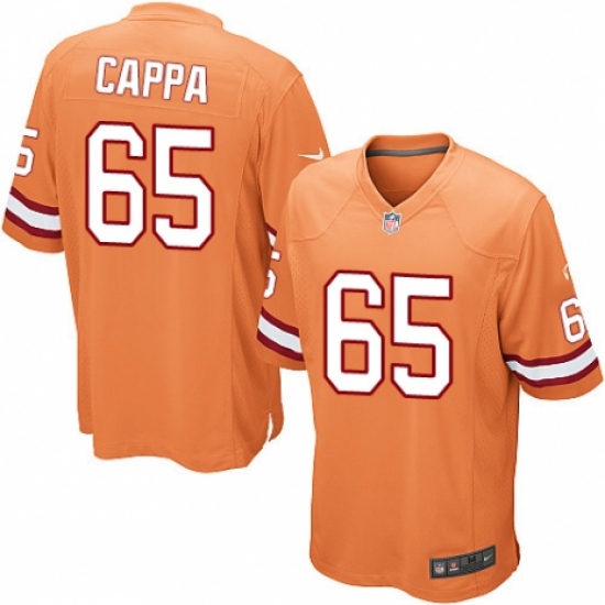 Men's Nike Tampa Bay Buccaneers 65 Alex Cappa Game Orange Glaze Alternate NFL Jersey