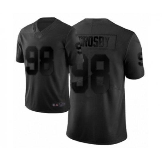 Youth Oakland Raiders 98 Maxx Crosby Limited Black City Edition Football Jersey