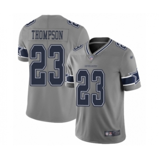 Women's Dallas Cowboys 23 Darian Thompson Limited Gray Inverted Legend Football Jersey