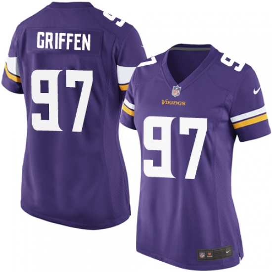 Women's Nike Minnesota Vikings 97 Everson Griffen Game Purple Team Color NFL Jersey