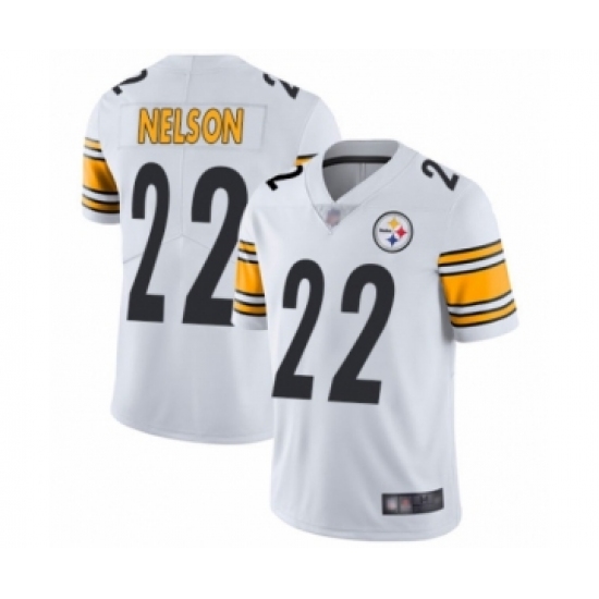 Men's Pittsburgh Steelers 22 Steven Nelson White Vapor Untouchable Limited Player Football Jersey