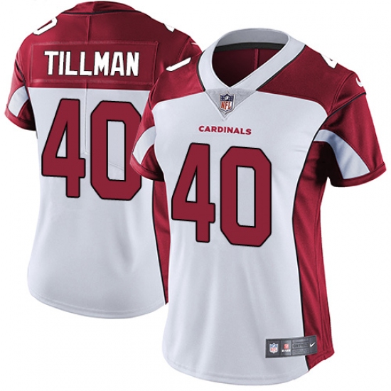 Women's Nike Arizona Cardinals 40 Pat Tillman White Vapor Untouchable Limited Player NFL Jersey