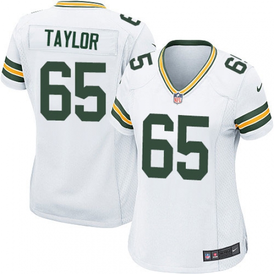 Women's Nike Green Bay Packers 65 Lane Taylor Game White NFL Jersey