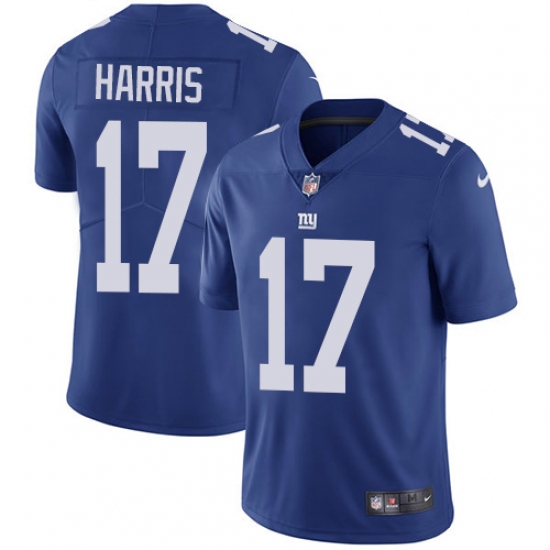 Youth Nike New York Giants 17 Dwayne Harris Royal Blue Team Color Vapor Untouchable Limited Player NFL Jersey