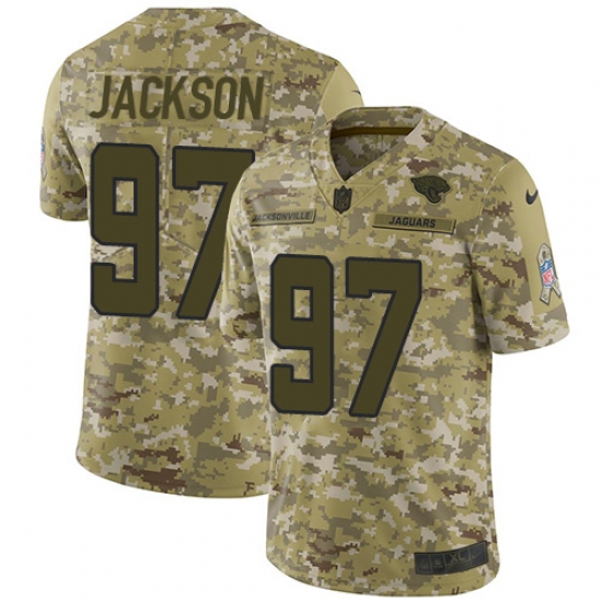 Men's Nike Jacksonville Jaguars 97 Malik Jackson Limited Camo 2018 Salute to Service NFL Jersey