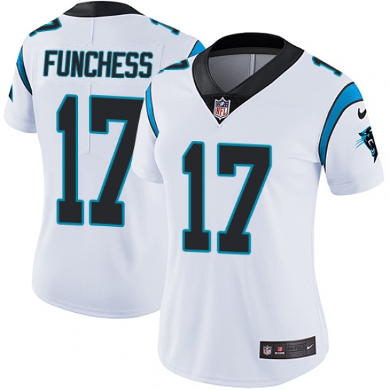 Women's Nike Carolina Panthers 17 Devin Funchess White Vapor Untouchable Limited Player NFL Jersey