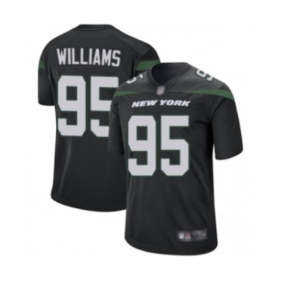 Men's New York Jets 95 Quinnen Williams Game Navy Blue Alternate Football Jersey