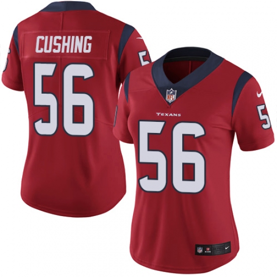 Women's Nike Houston Texans 56 Brian Cushing Limited Red Alternate Vapor Untouchable NFL Jersey