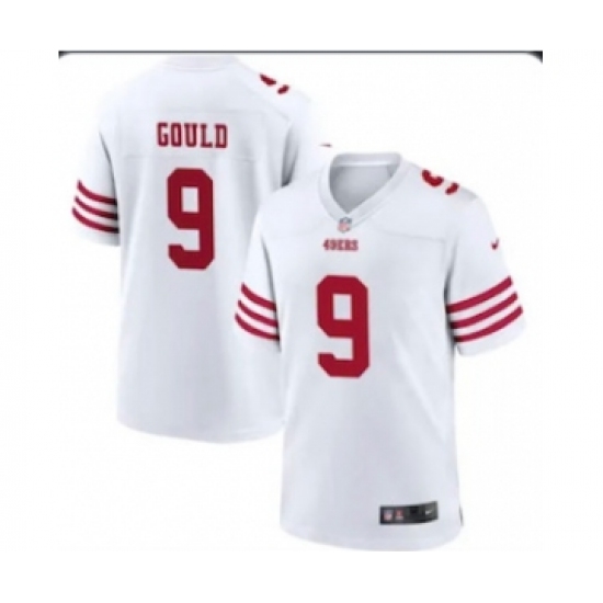 Men's San Francisco 49ers 9 Robbie Gould 2022 New White Vapor Untouchable Limited Stitched Jersey