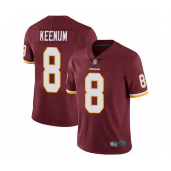 Youth Washington Redskins 8 Case Keenum Burgundy Red Team Color Vapor Untouchable Limited Player Football Jersey