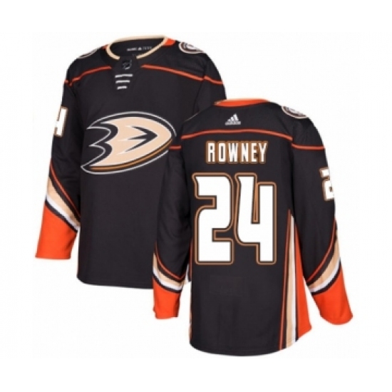Men's Adidas Anaheim Ducks 24 Carter Rowney Premier Black Home NHL Jersey
