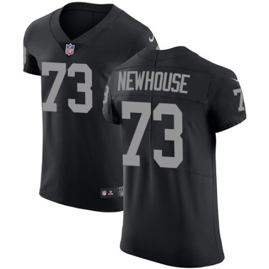 Men's Nike Oakland Raiders 73 Marshall Newhouse Black Team Color Vapor Untouchable Elite Player NFL Jersey
