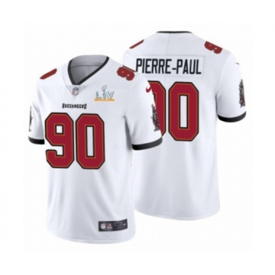 Youth Tampa Bay Buccaneers 90 Jason Pierre-Paul White Super Bowl LV Jersey