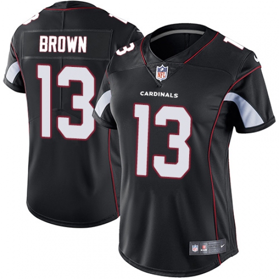 Women's Nike Arizona Cardinals 13 Jaron Brown Black Alternate Vapor Untouchable Limited Player NFL Jersey