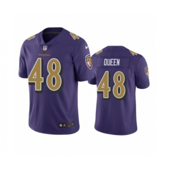 Baltimore Ravens 48 Patrick Queen Purple Color Rush Limited Jersey