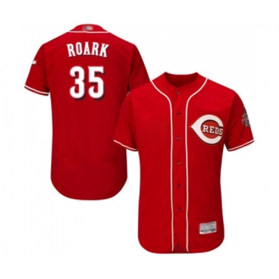 Men's Cincinnati Reds 35 Tanner Roark Red Alternate Flex Base Authentic Collection Baseball Jersey