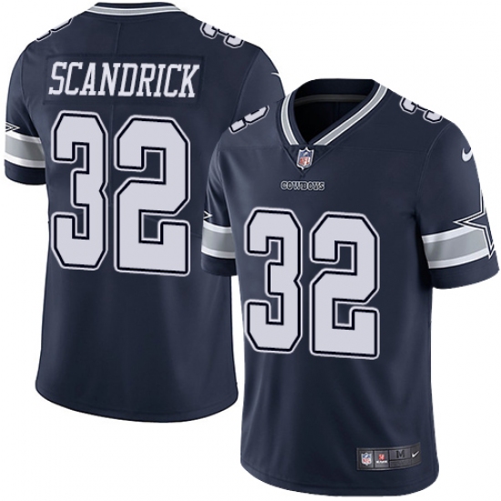 Men's Nike Dallas Cowboys 32 Orlando Scandrick Navy Blue Team Color Vapor Untouchable Limited Player NFL Jersey