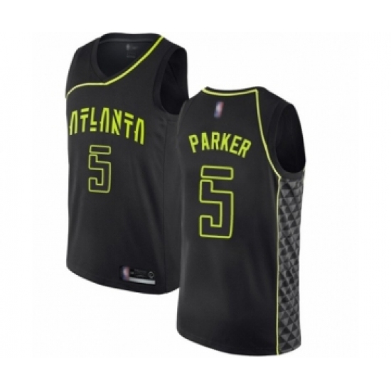 Women's Atlanta Hawks 5 Jabari Parker Swingman Black Basketball Jersey - City Edition