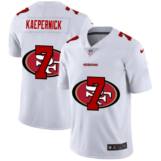 Men's San Francisco 49ers 7 Colin Kaepernick White Nike White Shadow Edition Limited Jersey