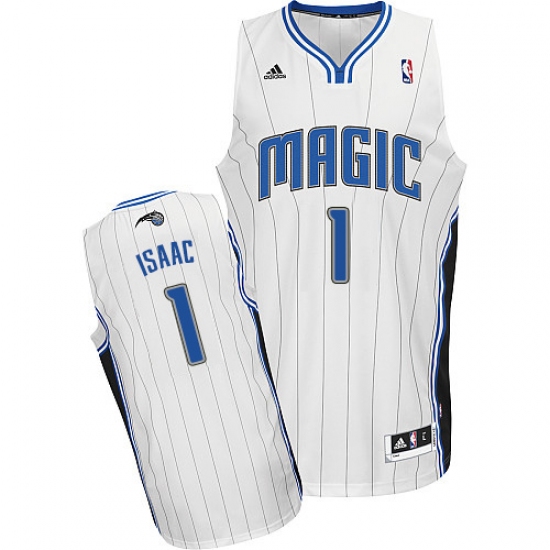 Men's Adidas Orlando Magic 1 Jonathan Isaac Swingman White Home NBA Jersey