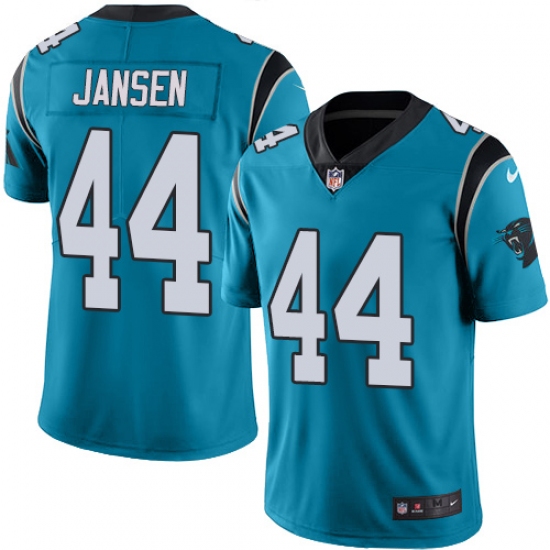 Youth Nike Carolina Panthers 44 J.J. Jansen Blue Alternate Vapor Untouchable Limited Player NFL Jersey