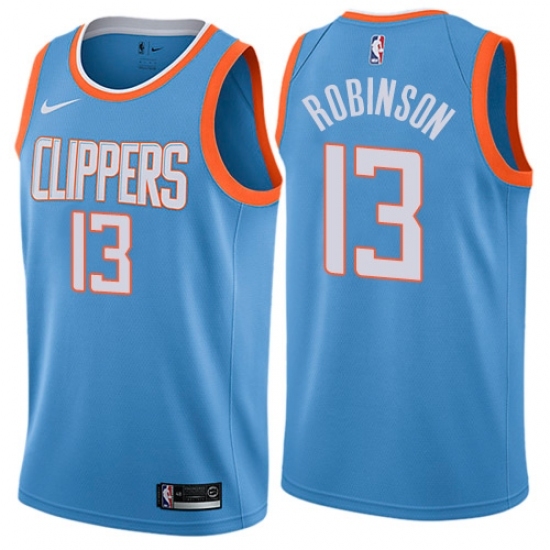 Youth Nike Los Angeles Clippers 13 Jerome Robinson Swingman Blue NBA Jersey - City Edition