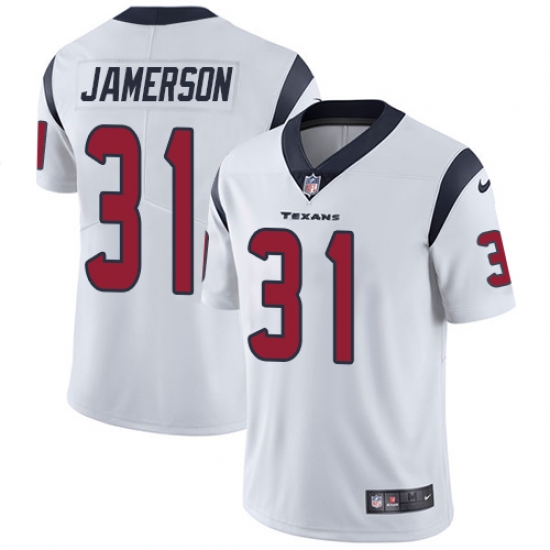 Men's Nike Houston Texans 31 Natrell Jamerson White Vapor Untouchable Limited Player NFL Jersey