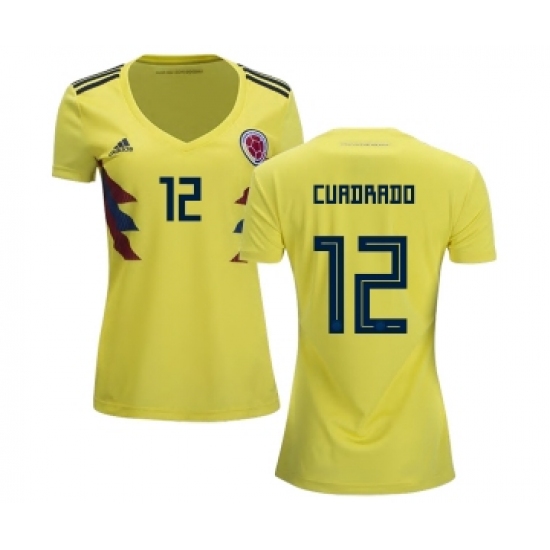 Women's Colombia 12 Cuadrado Home Soccer Country Jersey