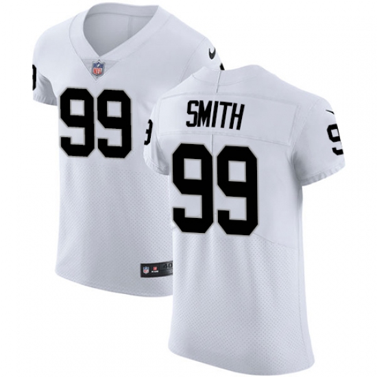 Men's Nike Oakland Raiders 99 Aldon Smith White Vapor Untouchable Elite Player NFL Jersey