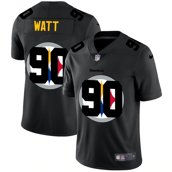 Men's Pittsburgh Steelers 90 T. J. Watt Black Nike Black Shadow Edition Limited Jersey