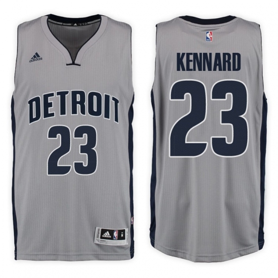 Detroit Pistons 23 Luke Kennard Alternate Gray New Swingman Stitched NBA Jersey