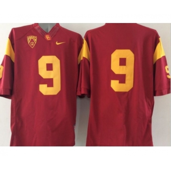 USC Trojans 9 Red College Jersey