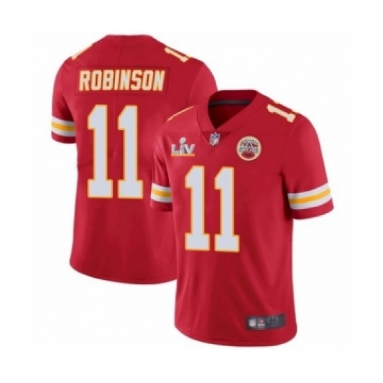 Youth Kansas City Chiefs 11 Demarcus Robinson Red 2021 Super Bowl LV Jersey