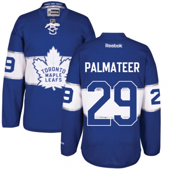 Men's Reebok Toronto Maple Leafs 29 Mike Palmateer Premier Royal Blue 2017 Centennial Classic NHL Jersey