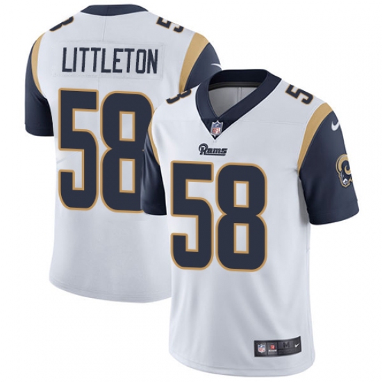Youth Nike Los Angeles Rams 58 Cory Littleton White Vapor Untouchable Limited Player NFL Jersey