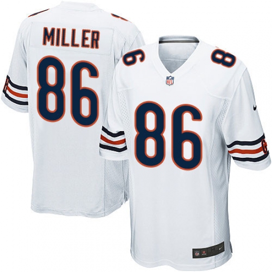 Men's Nike Chicago Bears 86 Zach Miller Game White NFL Jersey