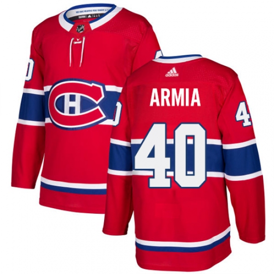 Youth Adidas Montreal Canadiens 40 Joel Armia Premier Red Home NHL Jersey