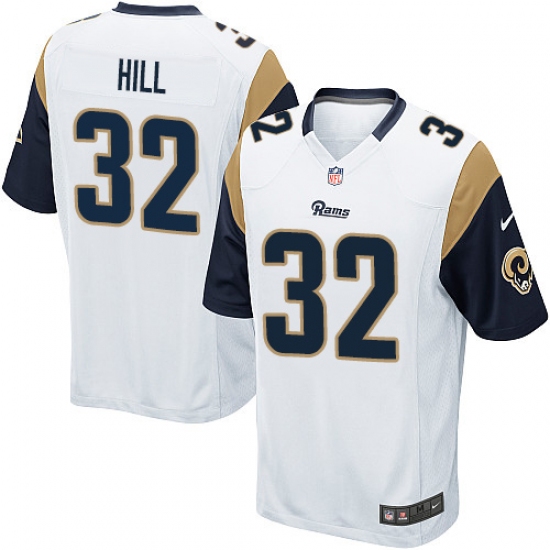 Men's Nike Los Angeles Rams 32 Troy Hill Game White NFL Jersey