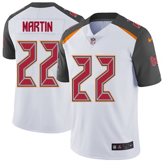 Men's Nike Tampa Bay Buccaneers 22 Doug Martin White Vapor Untouchable Limited Player NFL Jersey