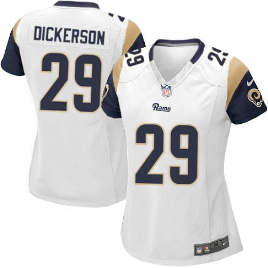 Women's Nike Los Angeles Rams 29 Eric Dickerson Game White NFL Jersey