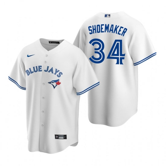 Men's Nike Toronto Blue Jays 34 Matt Shoemaker White Home Stitched Baseball Jersey