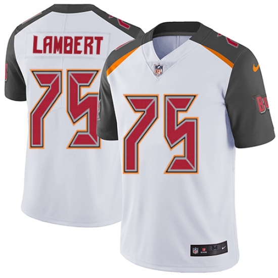 Youth Nike Tampa Bay Buccaneers 75 Davonte Lambert White Vapor Untouchable Limited Player NFL Jersey